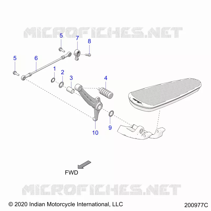 DRIVE TRAIN, SHIFT PEDAL AND SHIFT LINKAGE
