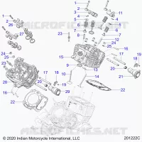 ENGINE, CYLINDER HEAD, CAMSHAFT AND VALVE ASM.