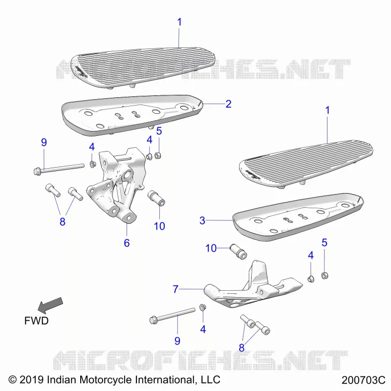 CHASSIS, FLOORBOARD, DRIVER