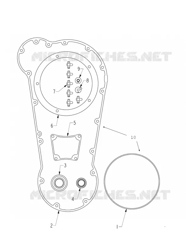 ENGINE, PRIMARY GASKET AND SEAL KIT