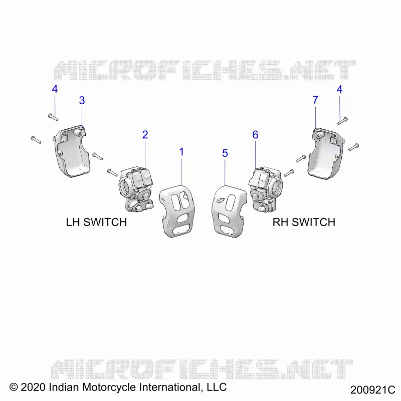 ELECTRICAL, SWITCH CONTROLS, LH/RH