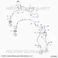 BRAKES, BRAKE LINE, FRONT, ABS