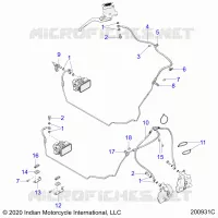 BRAKES, BRAKE LINE, FRONT, ABS