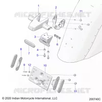 LICENSE PLATE BRACKET/REAR LIGHT HOUSING