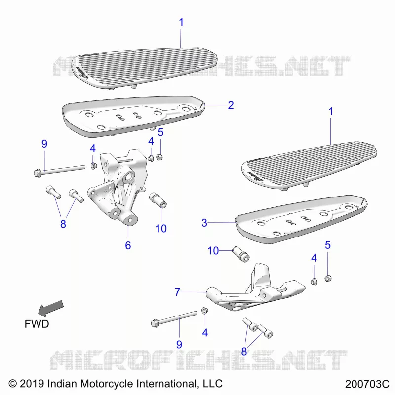 CHASSIS, FLOORBOARD, DRIVER