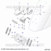 LICENSE PLATE BRACKET/REAR LIGHT HOUSING