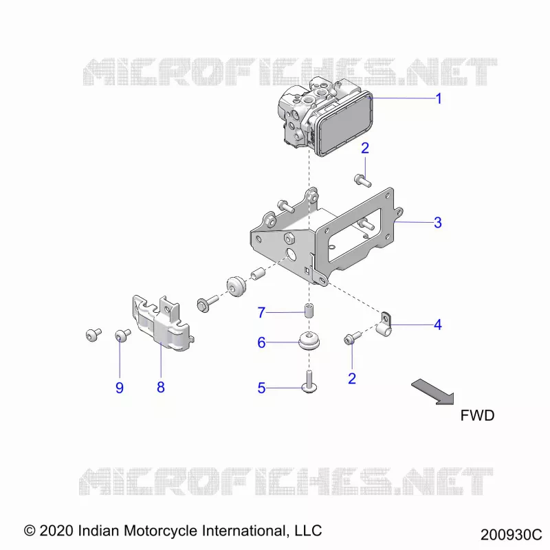 BRAKES, ABS MODULE ASM.
