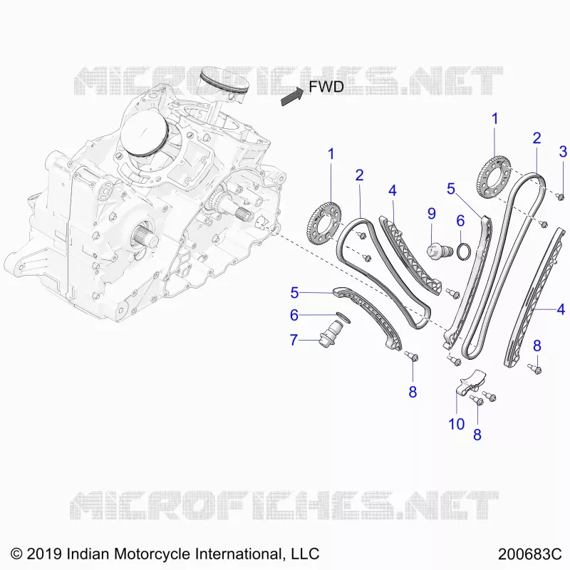 CAM CHAIN AND SPROCKETS