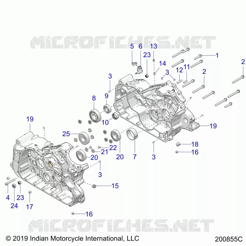 ENGINE, CASE ASM.