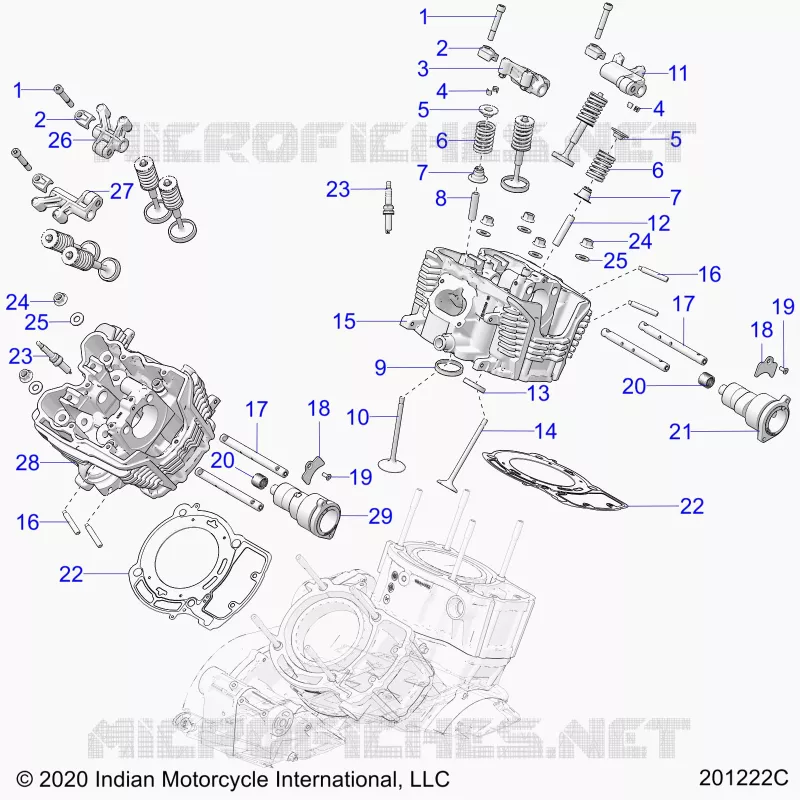 ENGINE, CYLINDER HEAD, CAMSHAFT AND VALVE ASM.