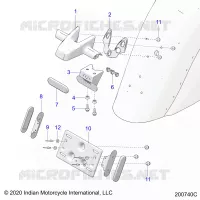 LICENSE PLATE BRACKET/REAR LIGHT HOUSING
