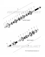 DRIVE TRAIN, INPUT/OUTPUT SHAFT ASM.