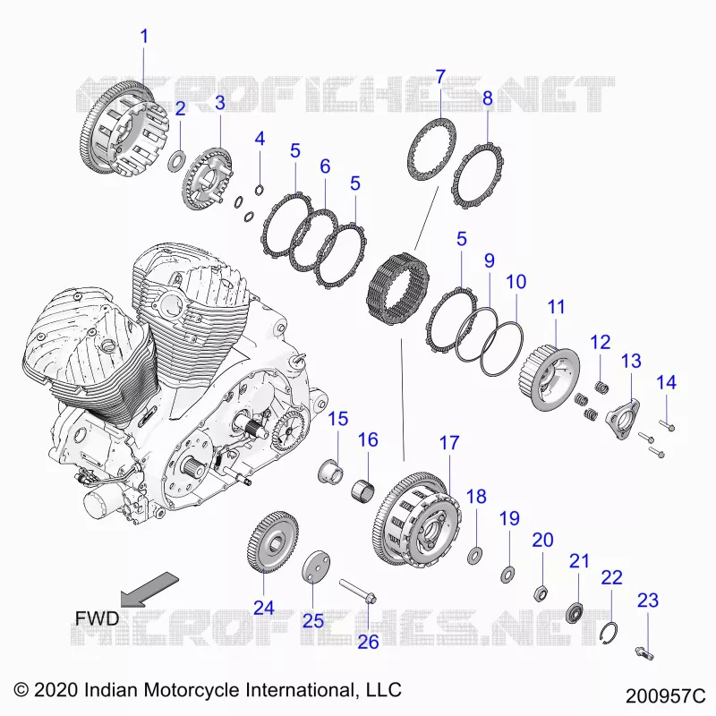 DRIVE TRAIN, CLUTCH AND PRIMARY DRIVE