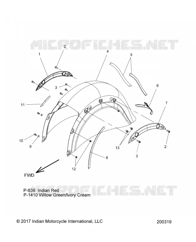 BODYWORK - REAR FENDER