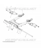 REAR SUSPENSION ASM., SWING ARM AND SHOCKS