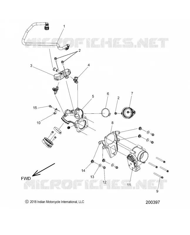 FUEL SYSTEM, FUEL CLAM SHELL/THROTTLE BODY