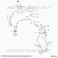 BRAKES, BRAKE LINE, FRONT, ABS