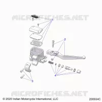 FRONT BRAKE, LEVER AND MASTER CYLINDER