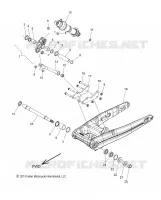 REAR SUSPENSION ASM., SWING ARM AND SHOCK