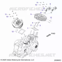 ENGINE, CYLINDER HEAD ASM.