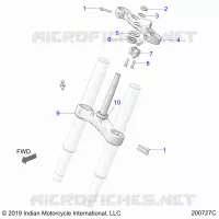 UPPER AND LOWER STEERING CLAMPS