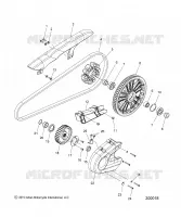 DRIVE TRAIN, SPROCKETS, GUARDS AND BELT