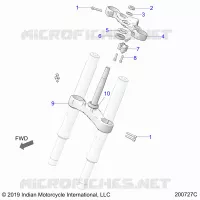 UPPER AND LOWER STEERING CLAMPS