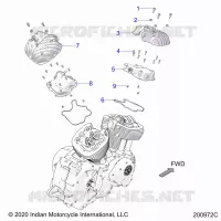 ENGINE, ROCKER COVERS