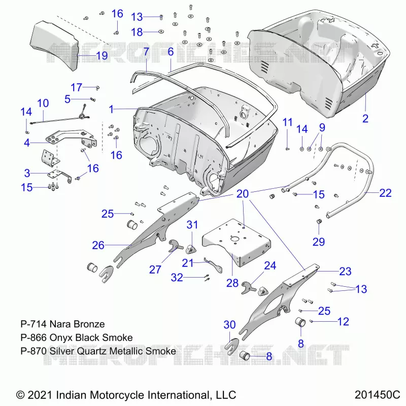 TRUNK BASE MOUNTING ASM.