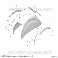 BODYWORK - REAR FENDER