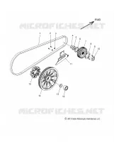 DRIVE TRAIN, DRIVE SPROCKET, BELT AND GUARD