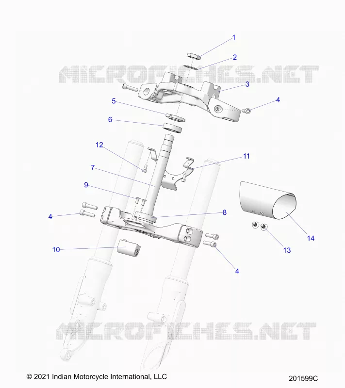 UPPER AND LOWER STEERING CLAMPS