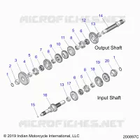 DRIVE TRAIN, INPUT/OUTPUT SHAFT ASM.