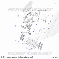 BODY, TAILLIGHT, LICENSE PLATE BRACKET