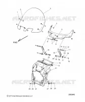 FAIRING ASM, WINDSHIELD MOUNT
