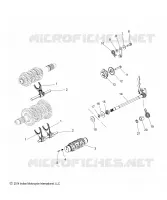 DRIVE TRAIN, SHIFT FORKS, RATCHET AND DRUM