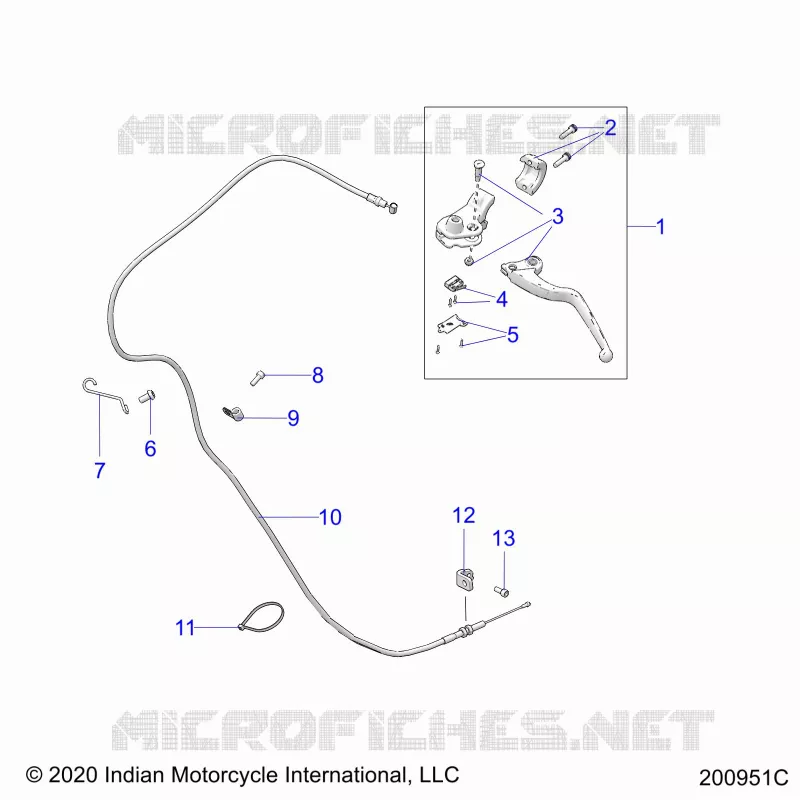 CONTROLS, CLUTCH LEVER AND CABLE