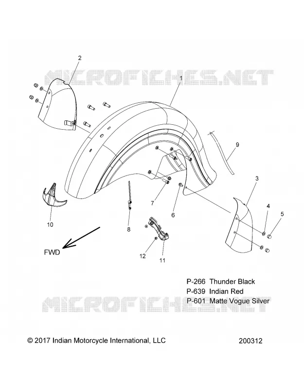 BODYWORK - FRONT FENDER