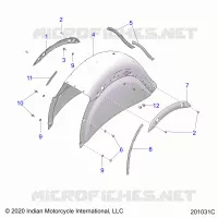 BODYWORK - REAR FENDER