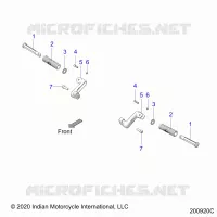 CHASSIS, FOOTPEG, PASSENGER