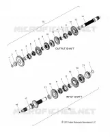 DRIVE TRAIN, INPUT/OUTPUT SHAFT ASM.