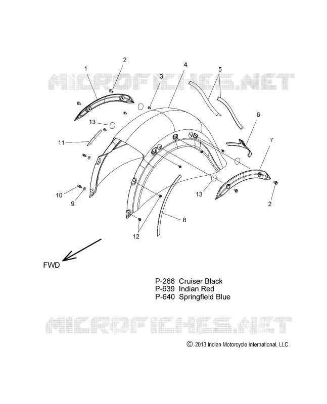 BODYWORK - REAR FENDER