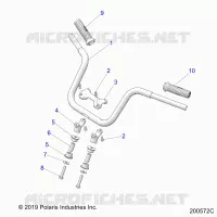 STEERING, HANDLEBAR MOUNTING AND GRIPS