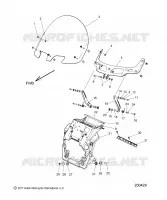 FAIRING ASM, WINDSHIELD MOUNT