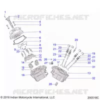 ENGINE, CYLINDER HEAD ASM.