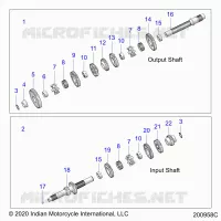 DRIVE TRAIN, INPUT/OUTPUT SHAFT ASM.