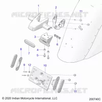 LICENSE PLATE BRACKET/REAR LIGHT HOUSING