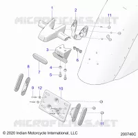 LICENSE PLATE BRACKET/REAR LIGHT HOUSING
