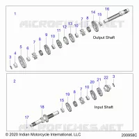 DRIVE TRAIN, INPUT/OUTPUT SHAFT ASM.