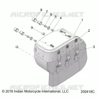 SADDLEBAG ASM., LEATHER